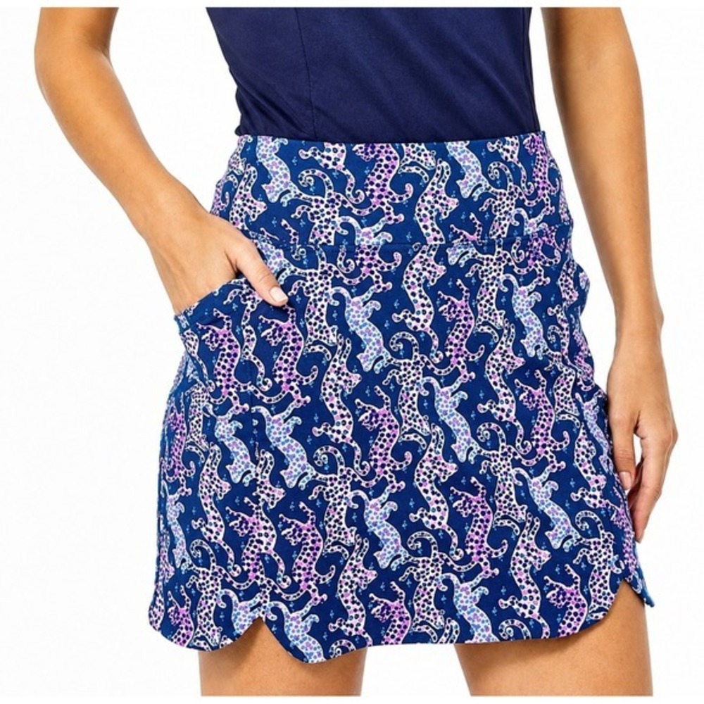 LILLY PULITZER Luxletic Sabbia Skort Mini Skirt UPF50+ On The Catwalk